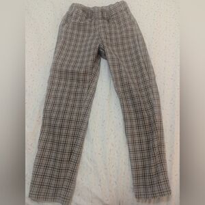 H&M Checkered Pants in Blue and Brown